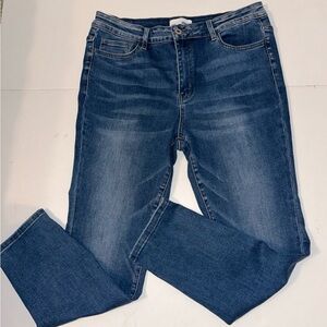 VERVET BY FLYING MONKEY Blue Straight Leg Jeans